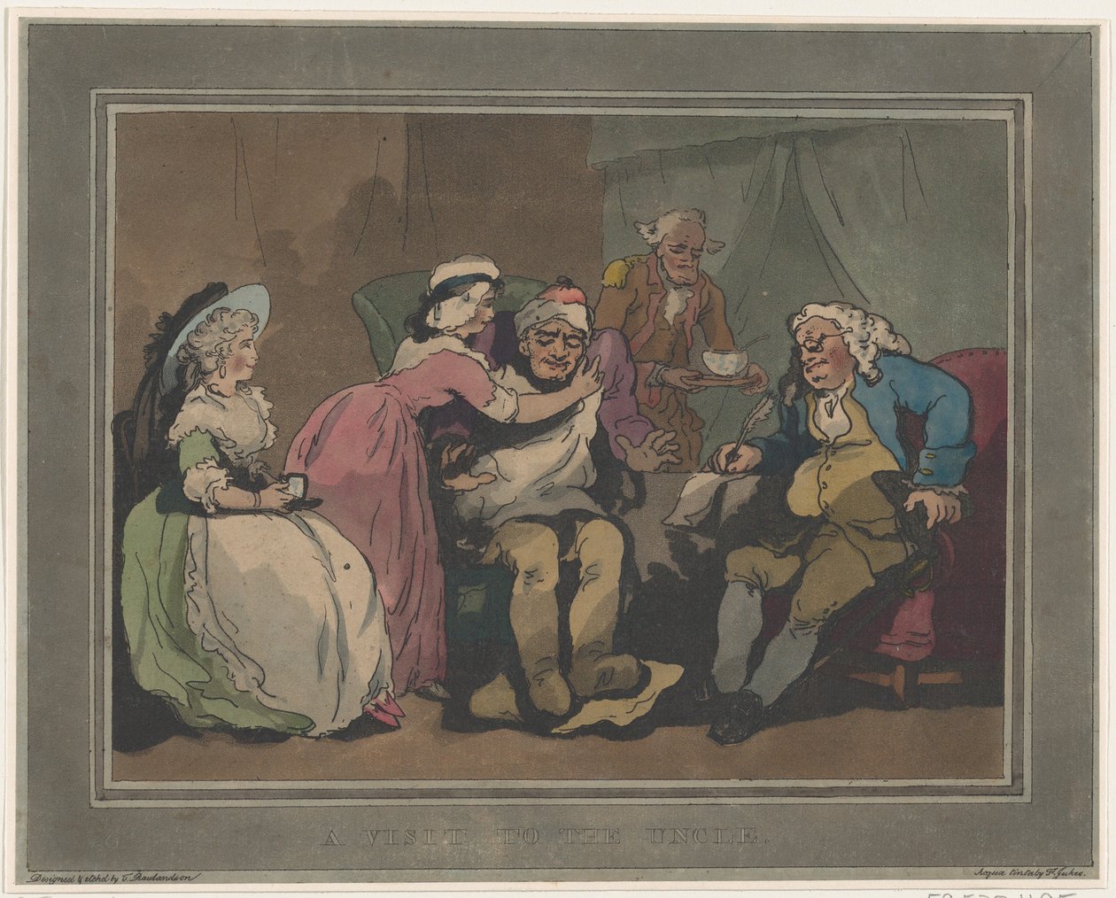 Uma visita ao tio, 20 de dezembro de 1794., 20 de dezembro de 1794 de Thomas Rowlandson