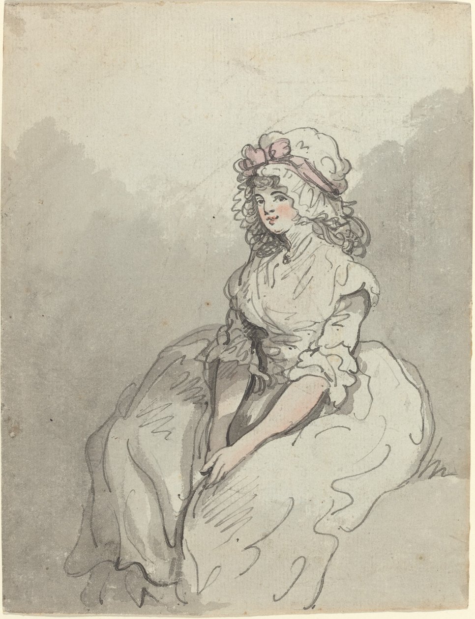 Uma jovem beleza inglesa de Thomas Rowlandson
