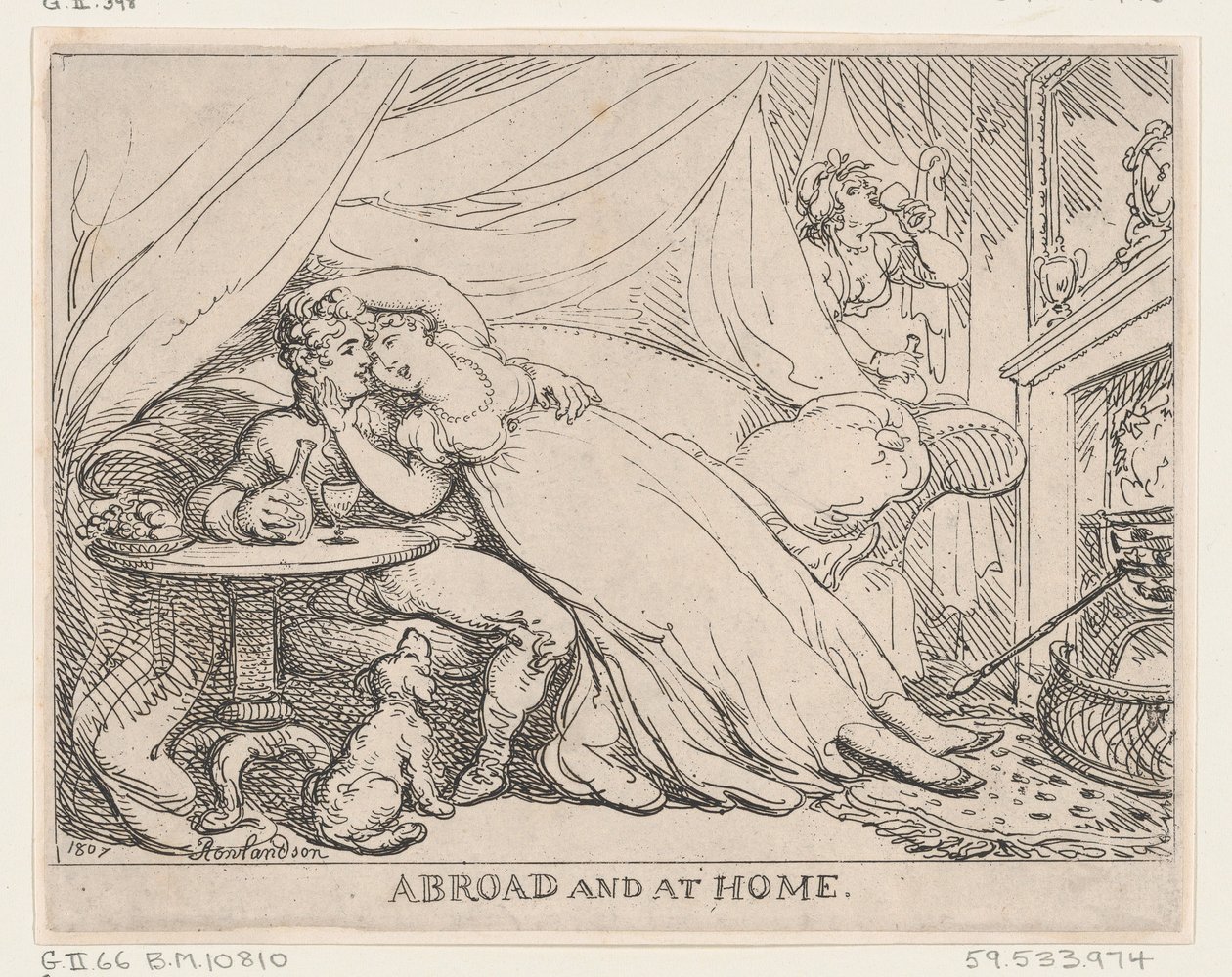 No exterior e em casa, 28 de fevereiro de 1807., 28 de fevereiro de 1807. de Thomas Rowlandson