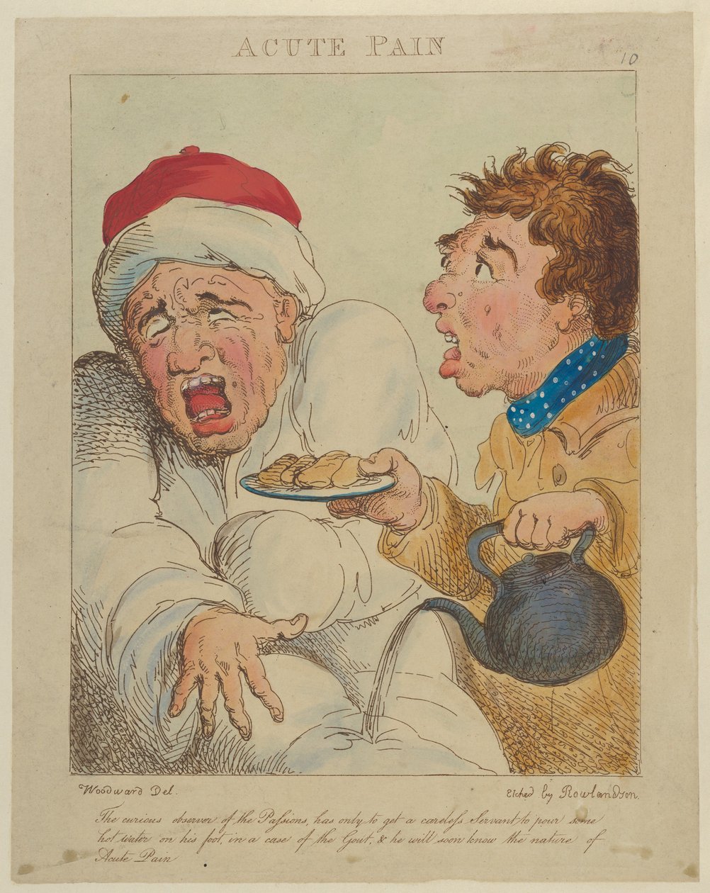 Acute Pain, 1800., 1800. de Thomas Rowlandson