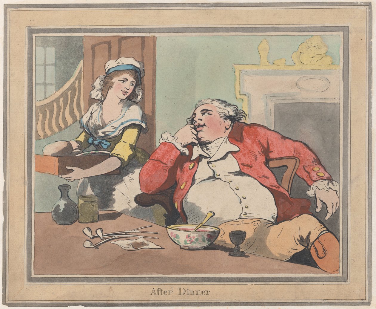 Depois do jantar, 22 de outubro de 1789., 22 de outubro de 1789. de Thomas Rowlandson