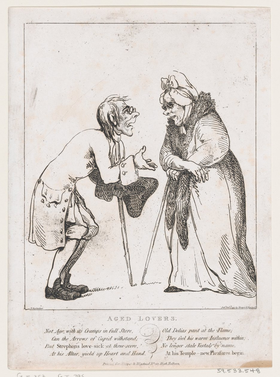 Amantes envelhecidos, 2 de janeiro de 1797., 2 de janeiro de 1797. de Thomas Rowlandson