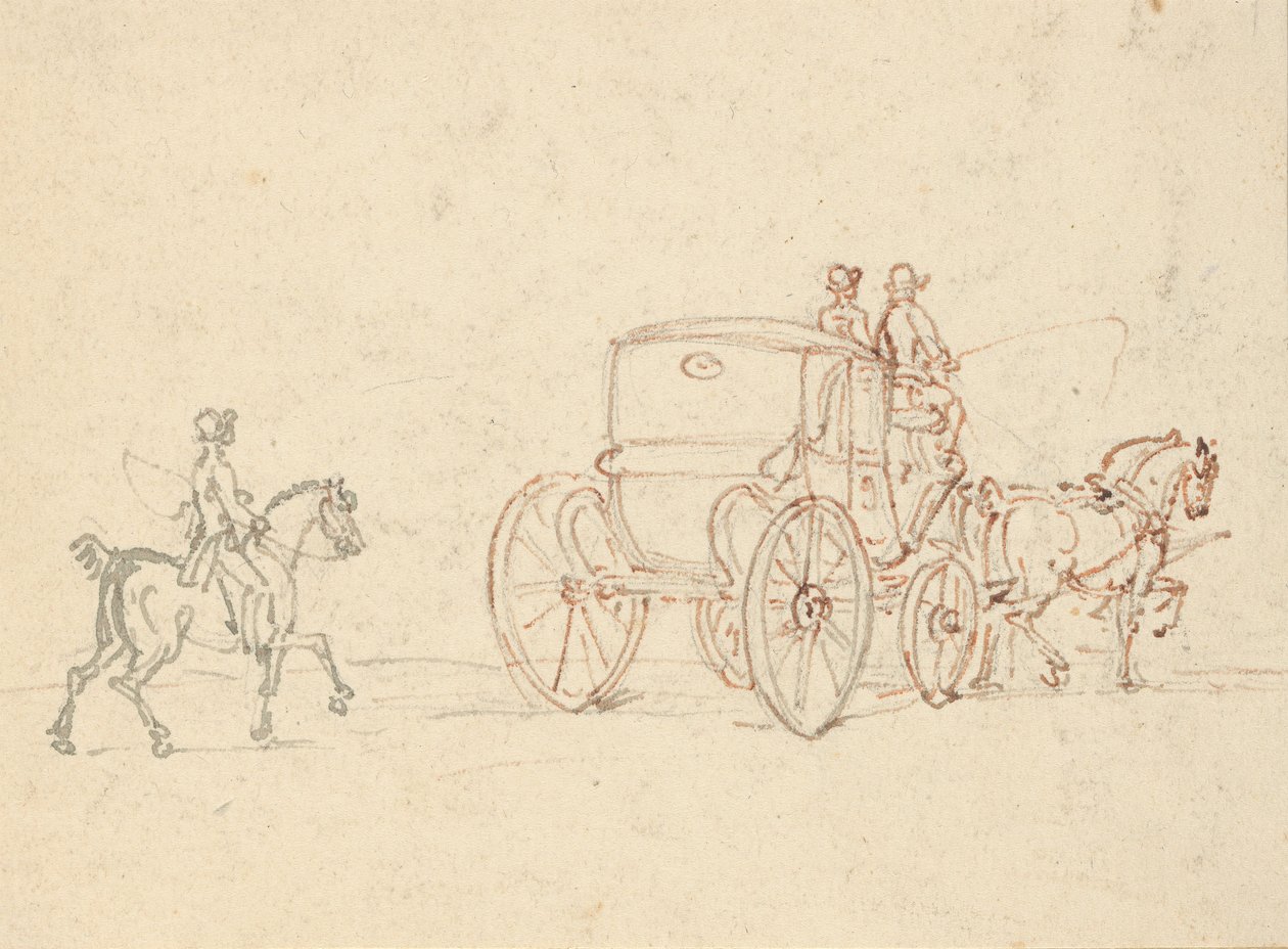 Desenho do álbum de Thomas Rowlandson