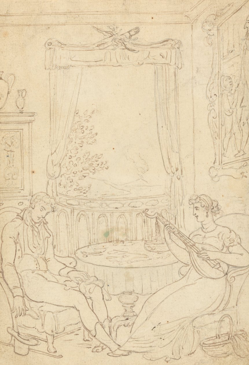 Desenho do álbum de Thomas Rowlandson