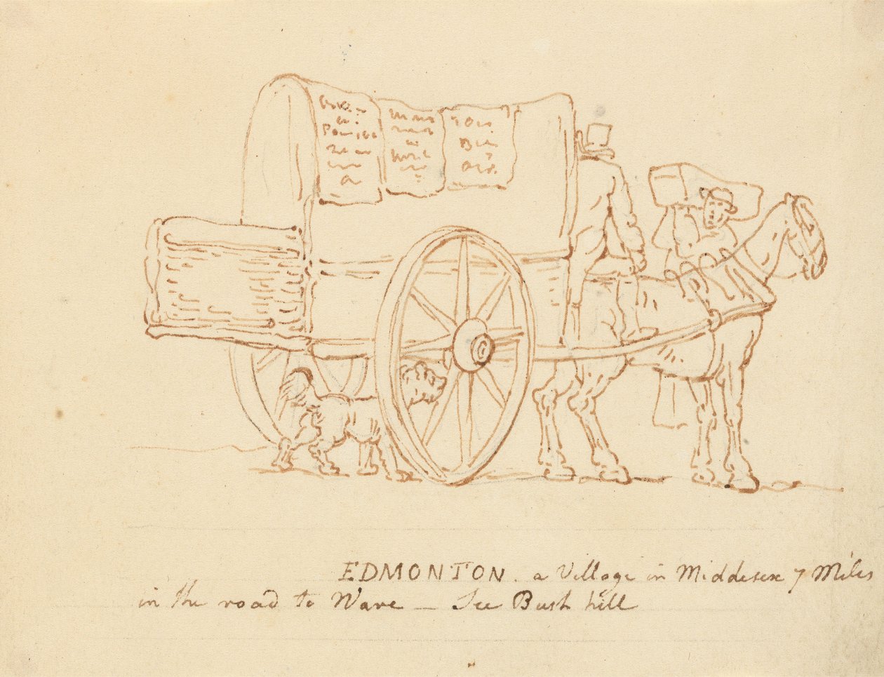 Desenho do álbum de Thomas Rowlandson