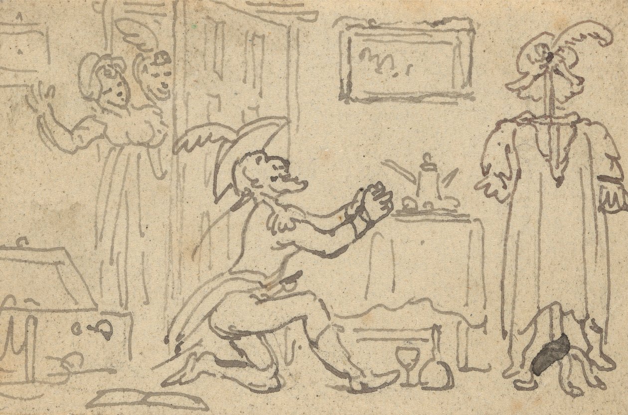Desenho do álbum de Thomas Rowlandson