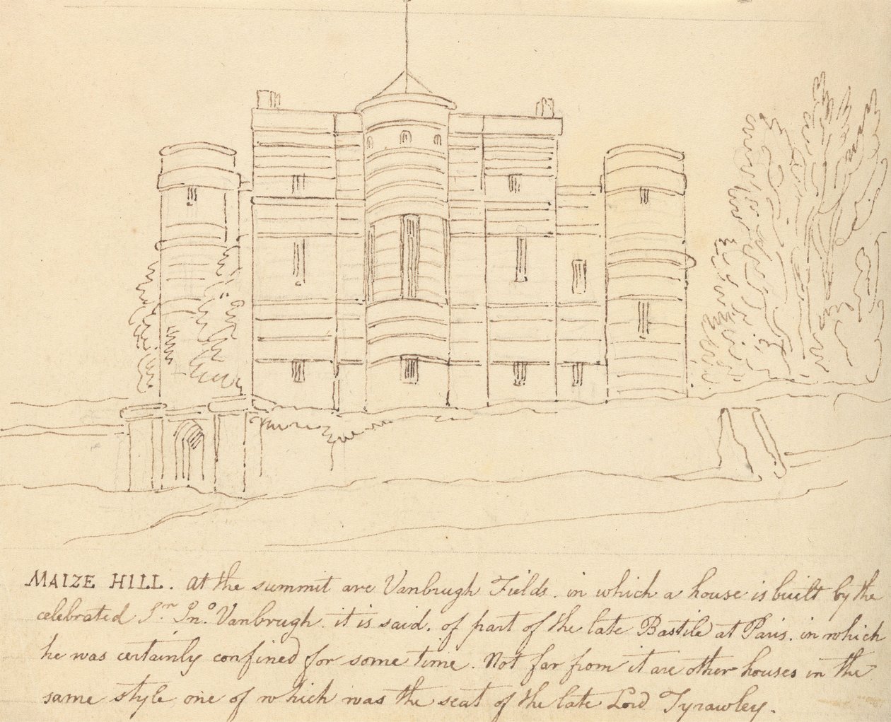Desenho do álbum de Thomas Rowlandson