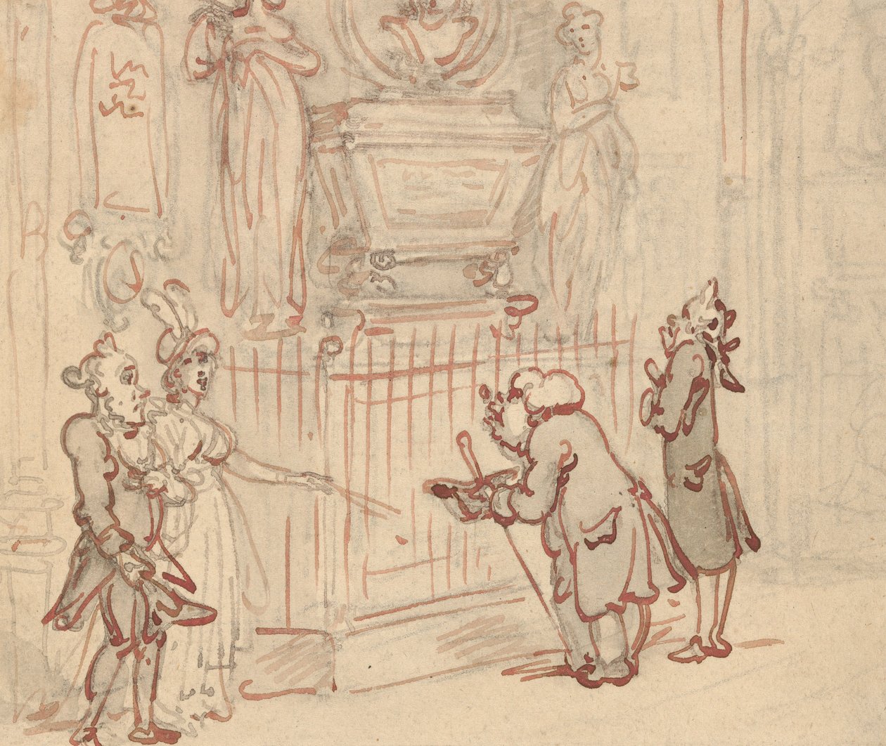 Desenho do álbum de Thomas Rowlandson