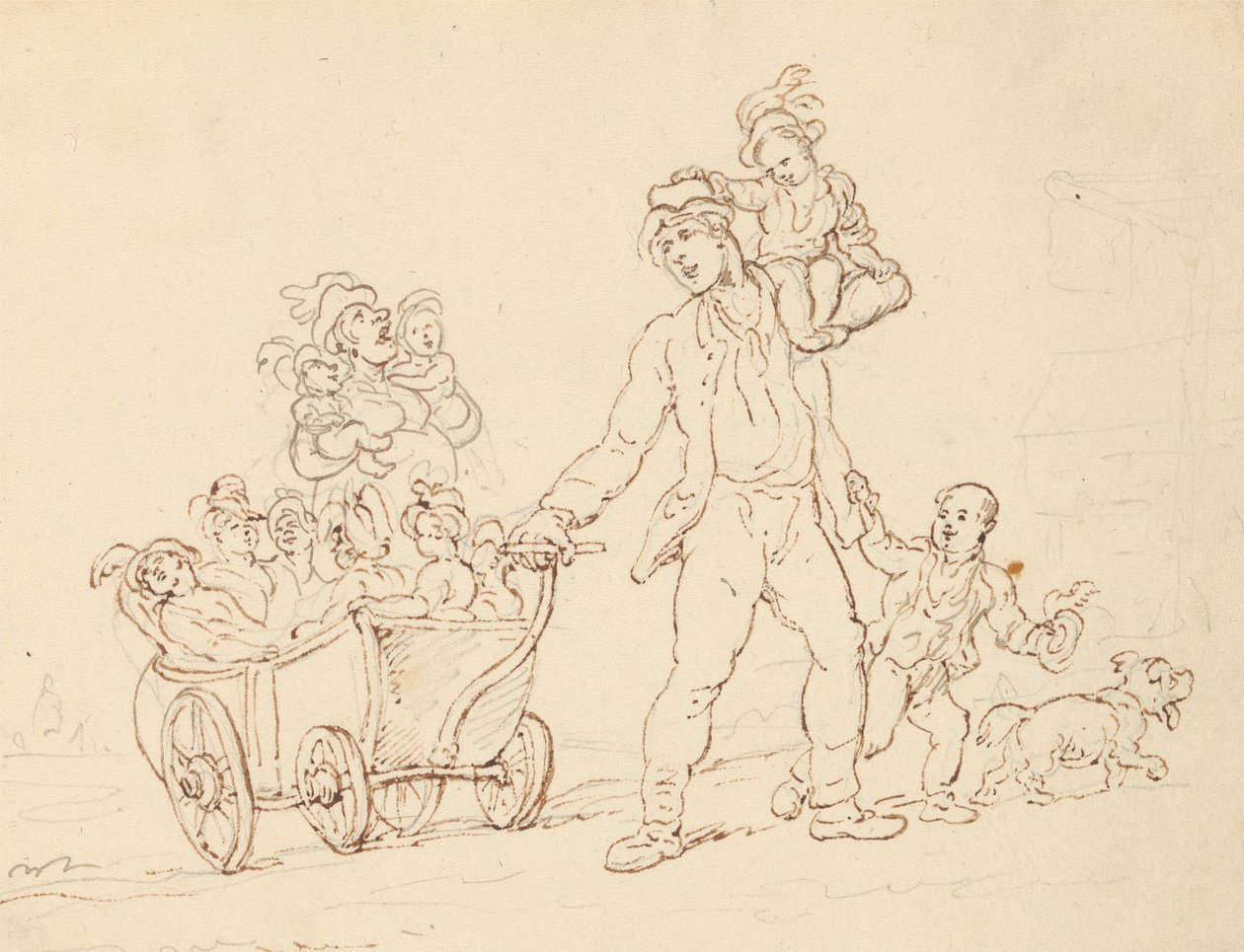 Desenho do álbum de Thomas Rowlandson
