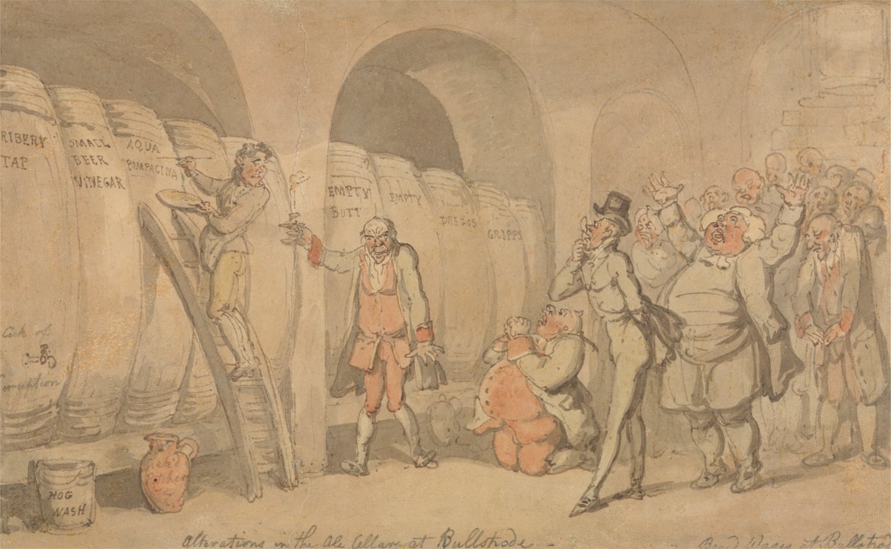 Alterações na Adega Ale em Bullstrode de Thomas Rowlandson