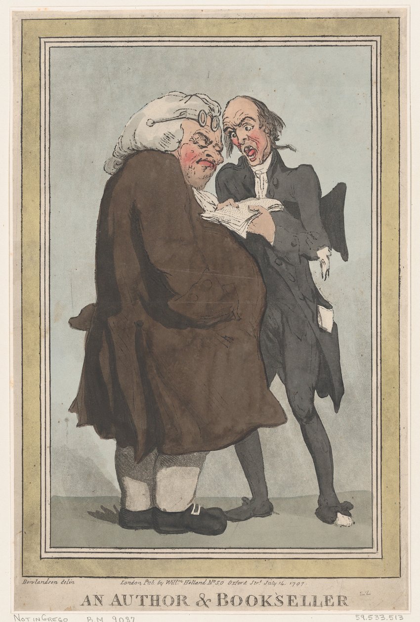 Um autor e livreiro, 14 de julho de 1797., 14 de julho de 1797. de Thomas Rowlandson