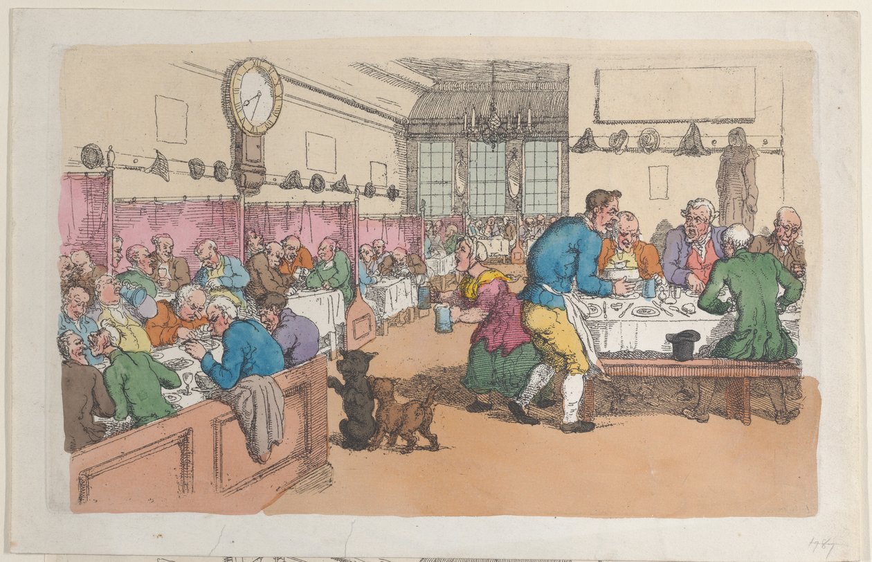 Um restaurante de Thomas Rowlandson