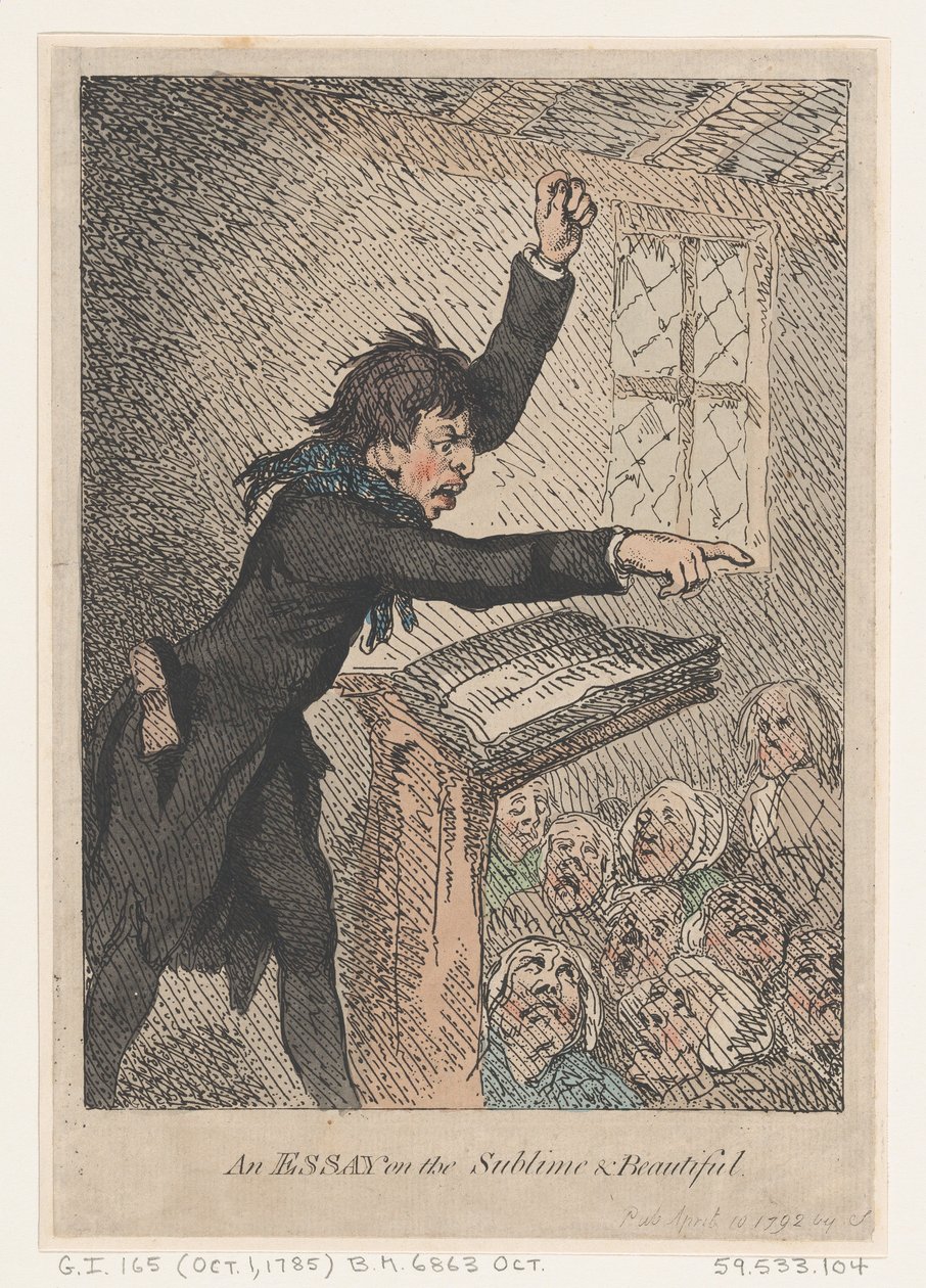 Um ensaio sobre o sublime e belo, 10 de abril de 1792., 10 de abril de 1792. de Thomas Rowlandson