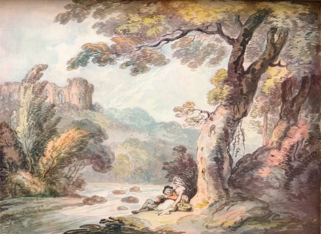 Um idílio, c1815 de Thomas Rowlandson