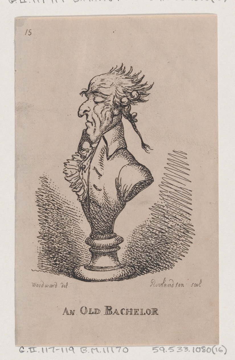 Um Velho Solteiro, 1808., 1808. de Thomas Rowlandson