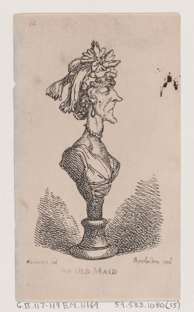 Uma Velha Donzela, 1808., 1808. de Thomas Rowlandson