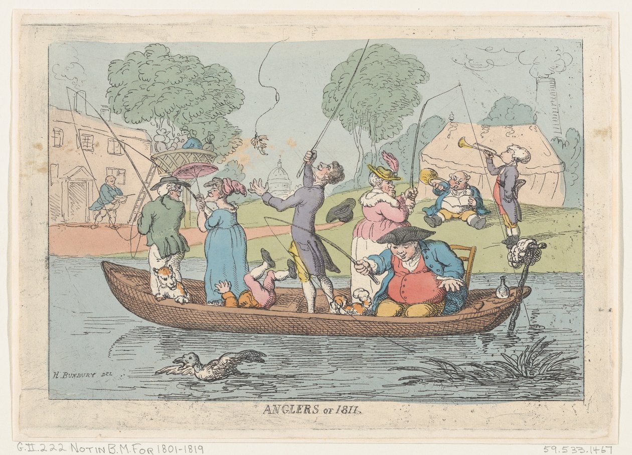 Pescadores de 1811, 1811., 1811. de Thomas Rowlandson