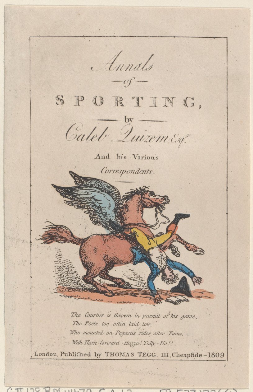 Anais do Sporting, 1809., 1809. de Thomas Rowlandson