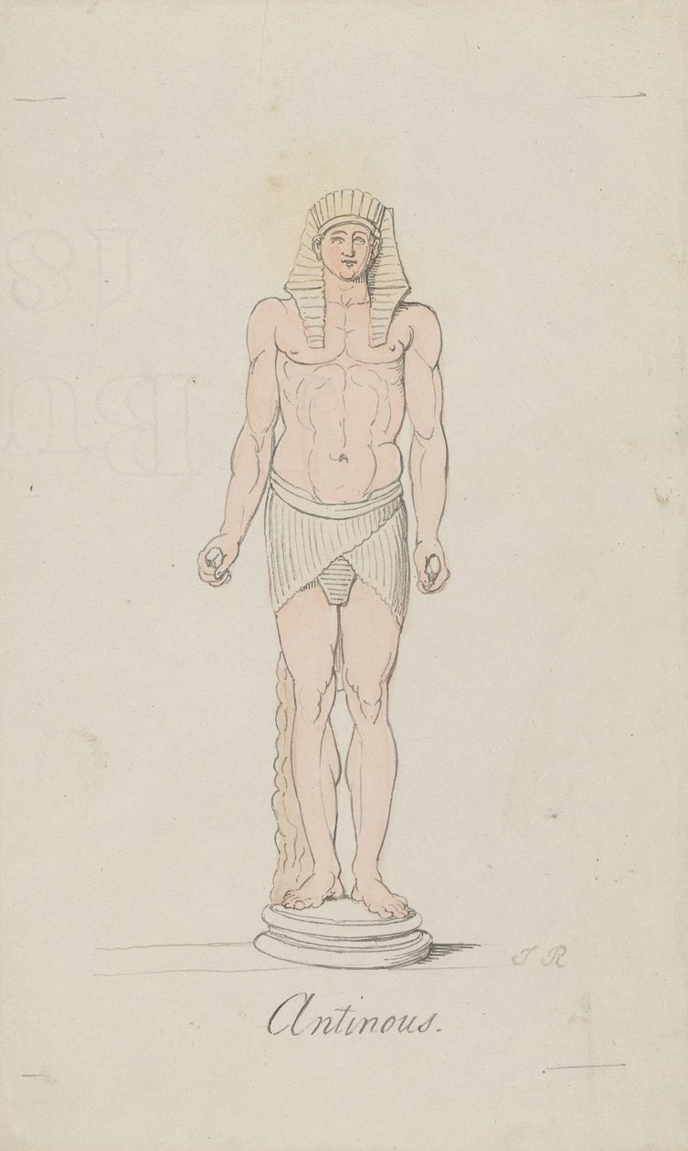 Antínoo como Osíris de Thomas Rowlandson
