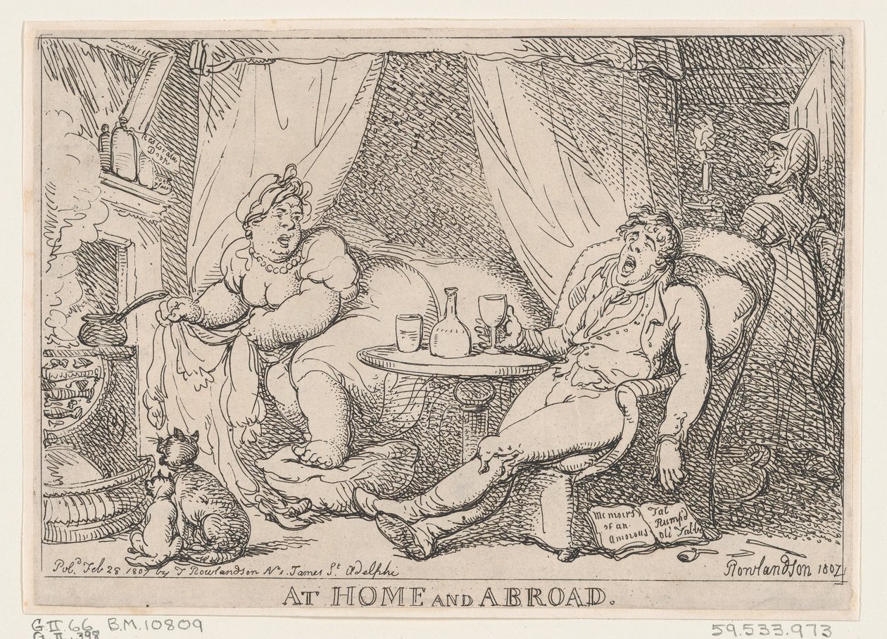 Em casa e no exterior, 28 de fevereiro de 1807., 28 de fevereiro de 1807. de Thomas Rowlandson