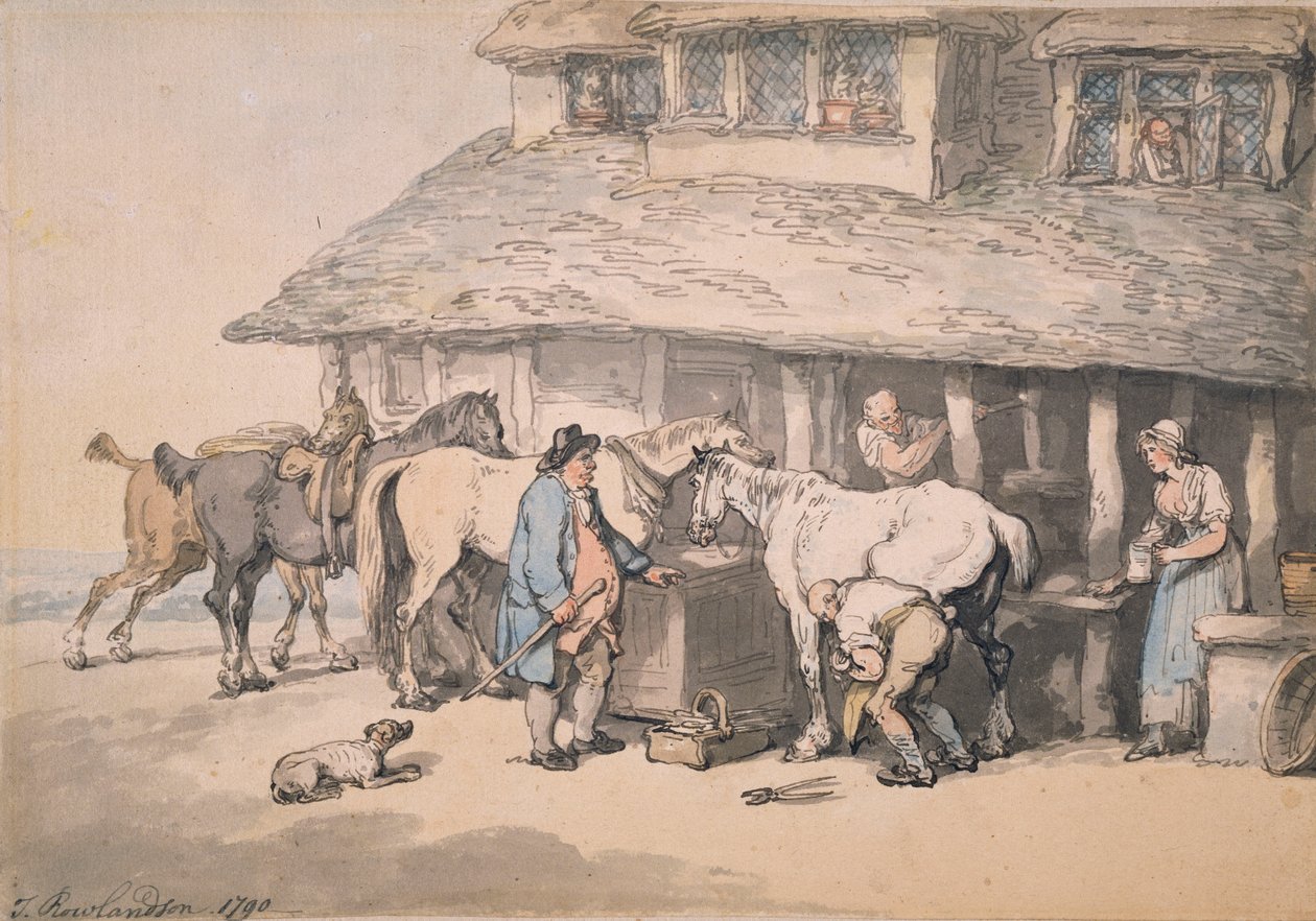 Na forja, 1790 de Thomas Rowlandson