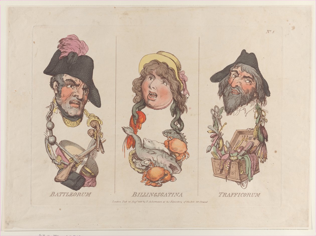 Battleorum, Billingsgatina, Trafficorum, 15 de agosto de 1800., 15 de agosto de 1800. de Thomas Rowlandson