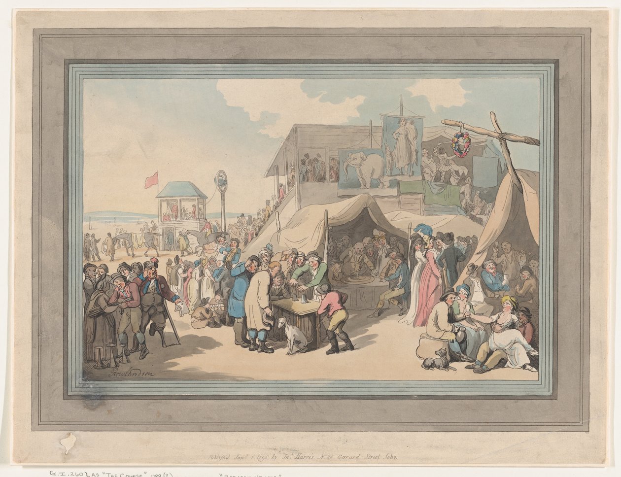 Between Heats [The Course], 1º de janeiro de 1798., 1º de janeiro de 1798. de Thomas Rowlandson