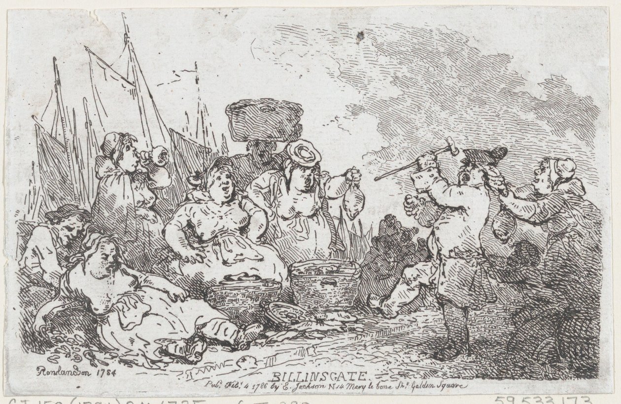 Billingsgate, 4 de fevereiro de 1786., 4 de fevereiro de 1786. de Thomas Rowlandson
