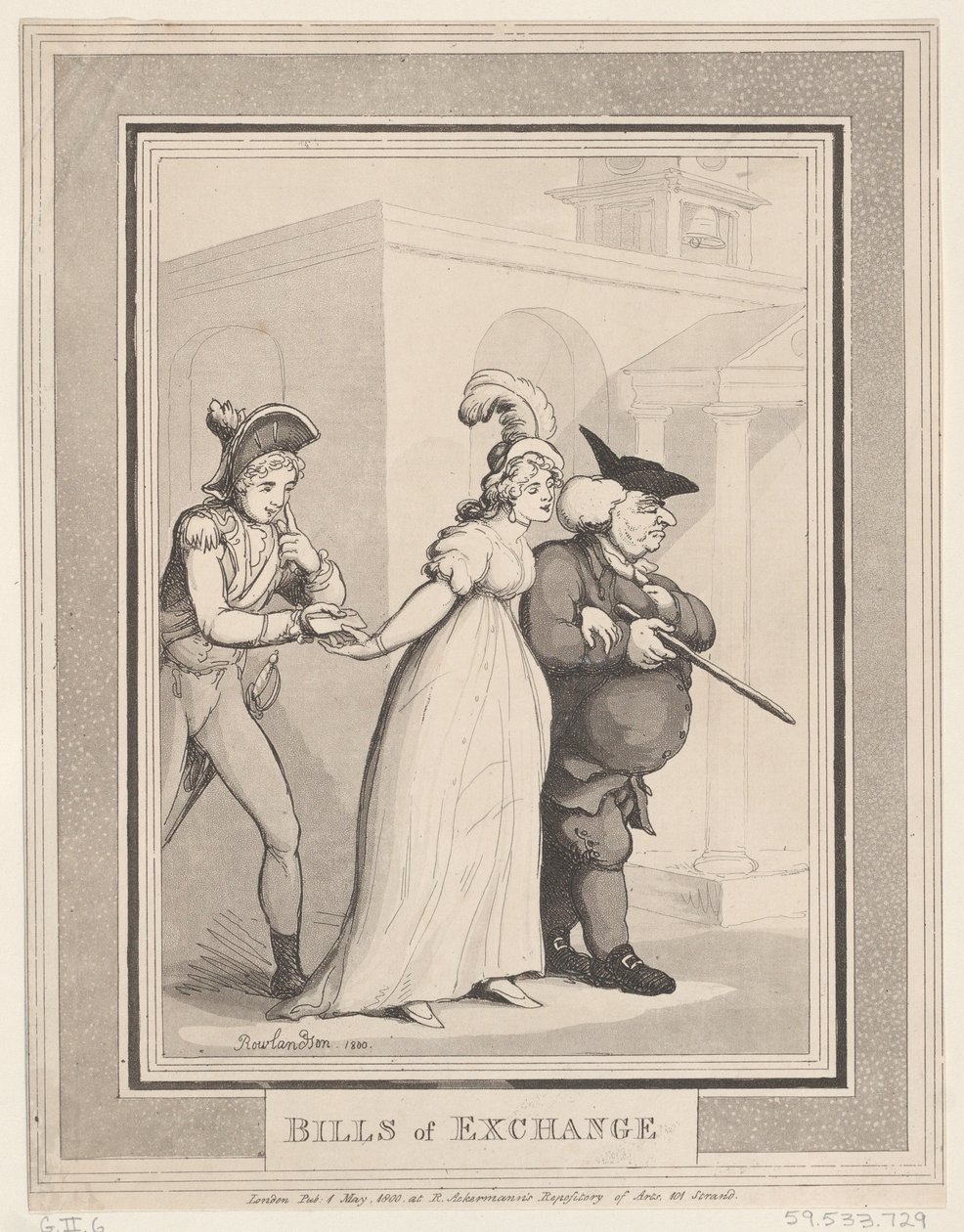 Letras de câmbio, 1º de maio de 1800., 1º de maio de 1800. de Thomas Rowlandson