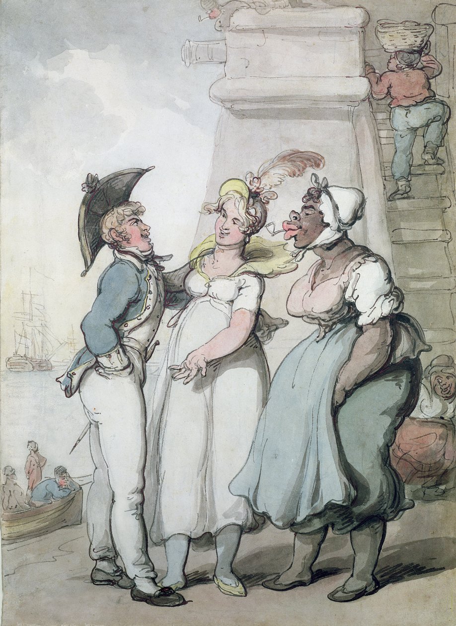 Magia Negra (tinta e wc no papel) de Thomas Rowlandson