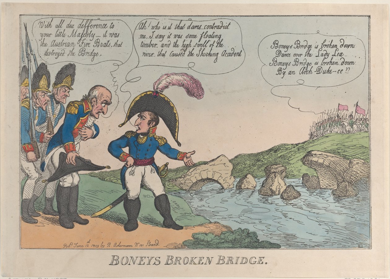 Boneys Broken Bridge, 12 de junho de 1809., 12 de junho de 1809. de Thomas Rowlandson