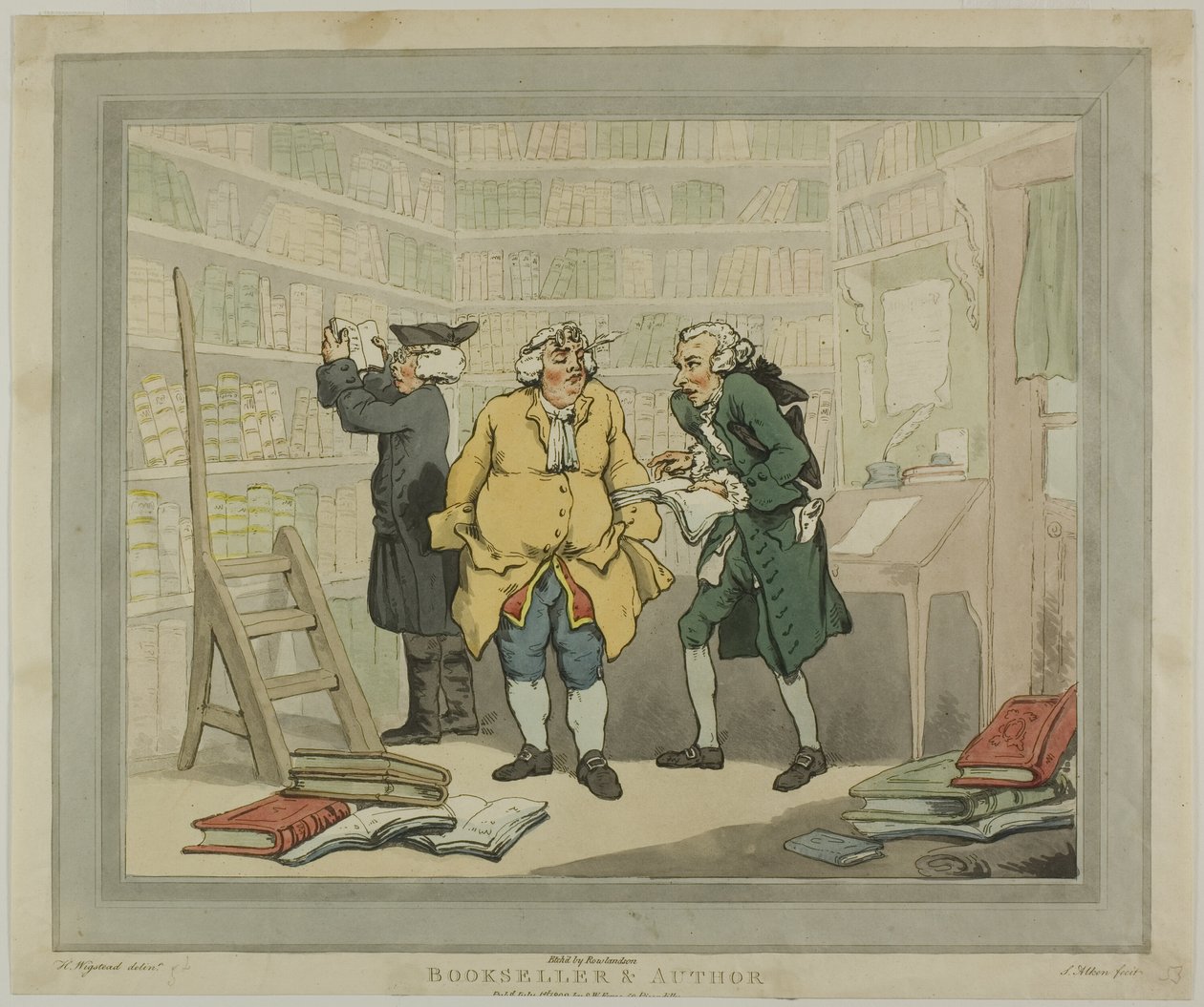Livreiro e autor de Thomas Rowlandson