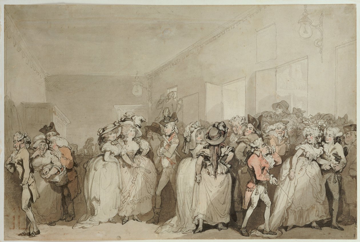 Espreguiçadeiras Box-Bobby, 1785 de Thomas Rowlandson