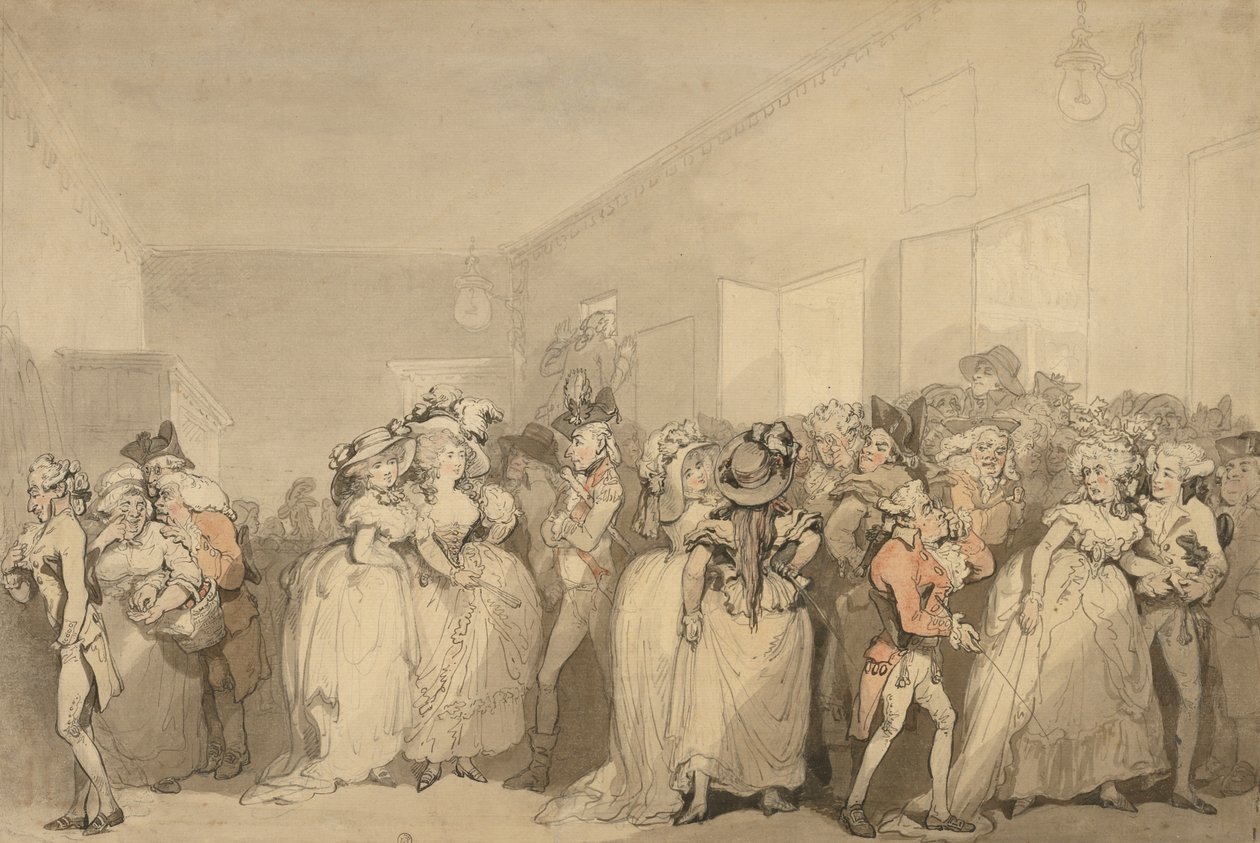 Espreguiçadeiras Box-Lobby de Thomas Rowlandson