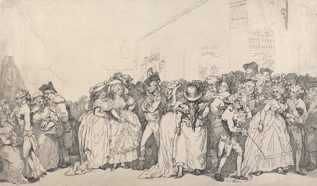 Espreguiçadeiras para o átrio do Box de Thomas Rowlandson