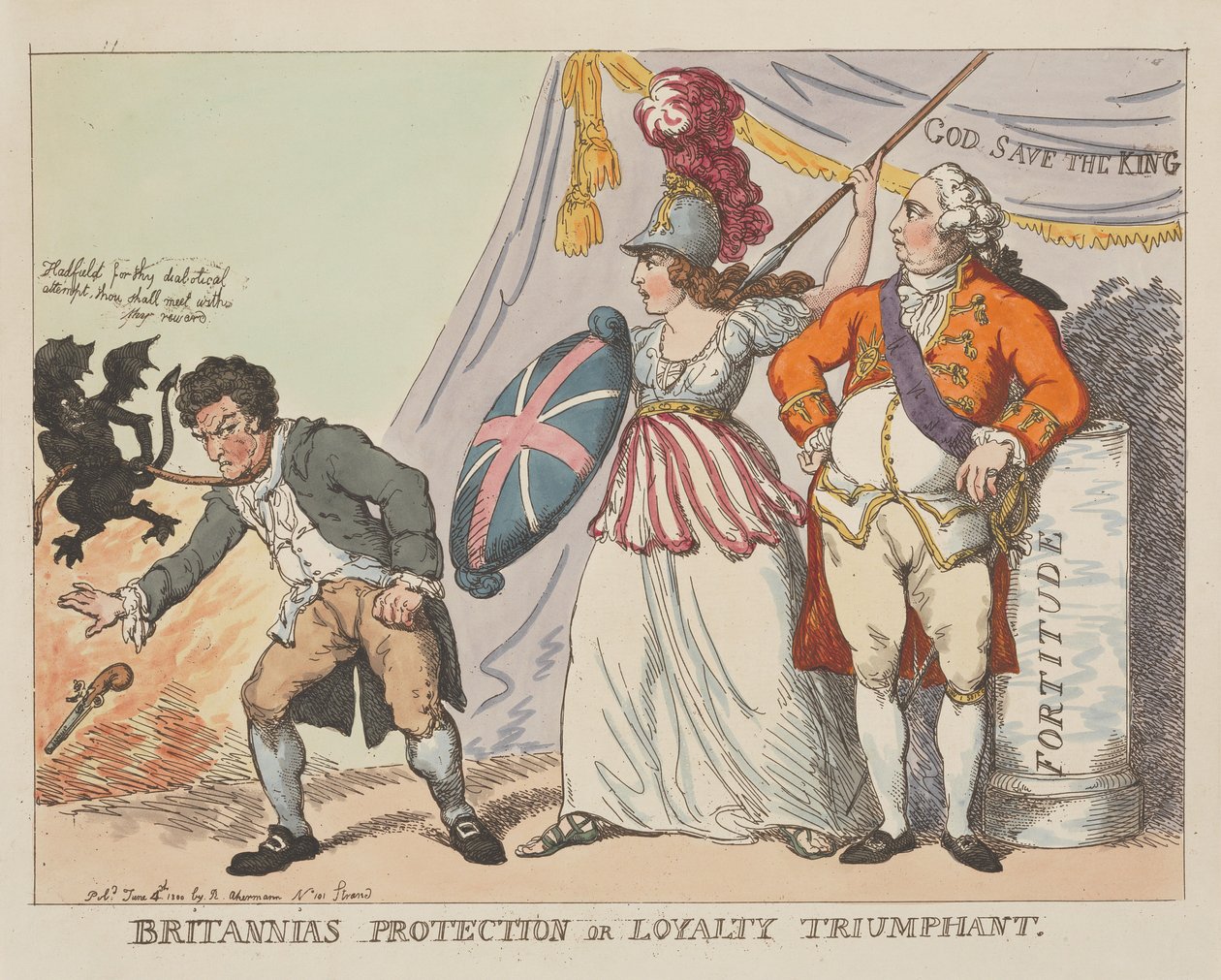 A Proteção da Grã-Bretanha, ou A Lealdade Triunfante de Thomas Rowlandson