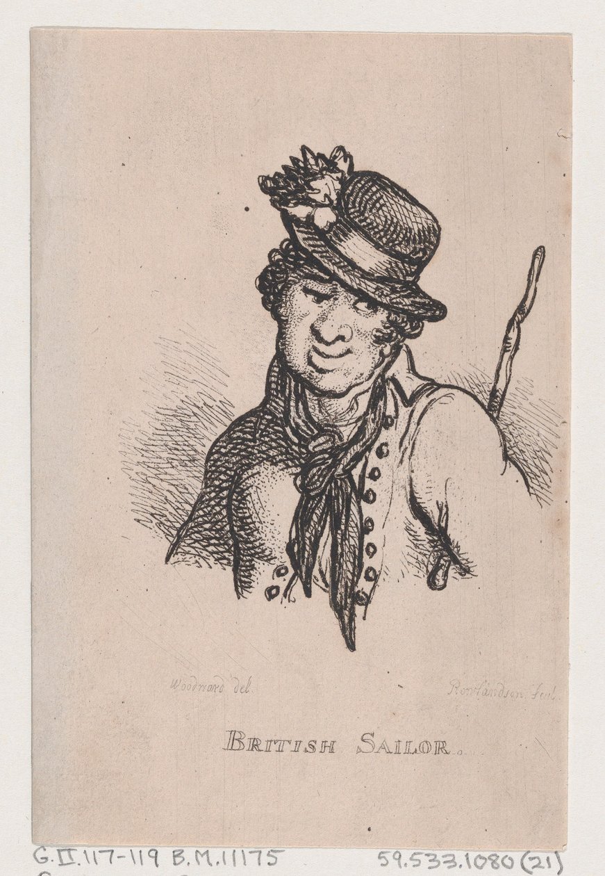 Marinheiro britânico, abril de 1808., abril de 1808. de Thomas Rowlandson