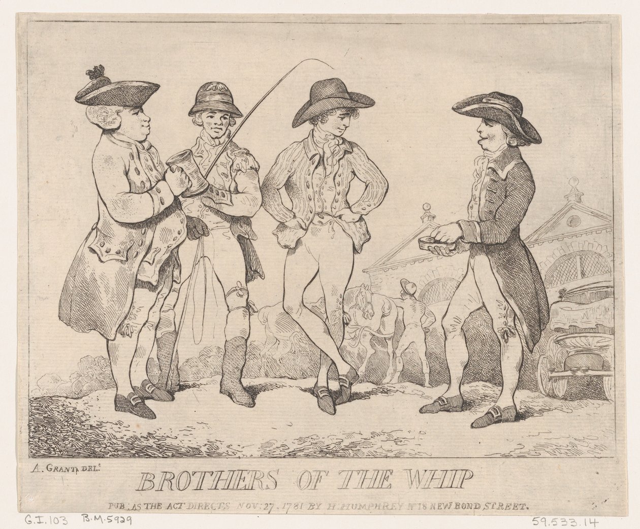 Irmãos do Chicote, 27 de novembro de 1781., 27 de novembro de 1781. de Thomas Rowlandson