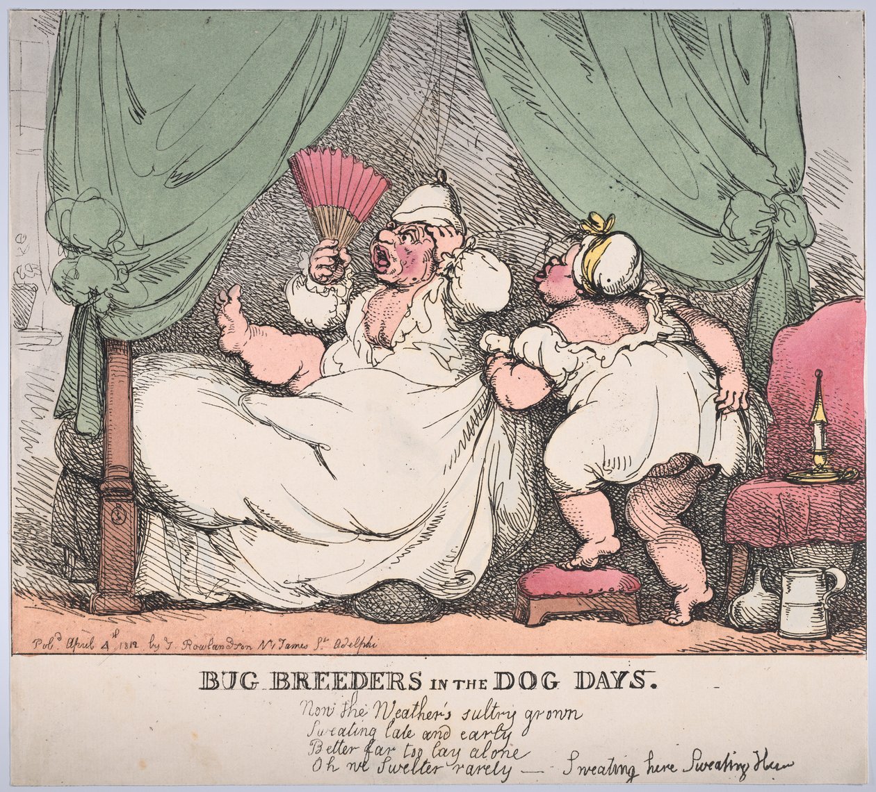 Criadores de insetos nos dias de cão, 4 de abril de 1812., 4 de abril de 1812. de Thomas Rowlandson