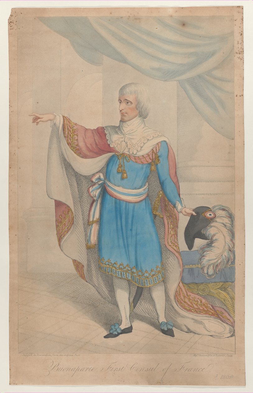 Buonaparte Primeiro Cônsul da França, 1800-04., 1800-04. de Thomas Rowlandson
