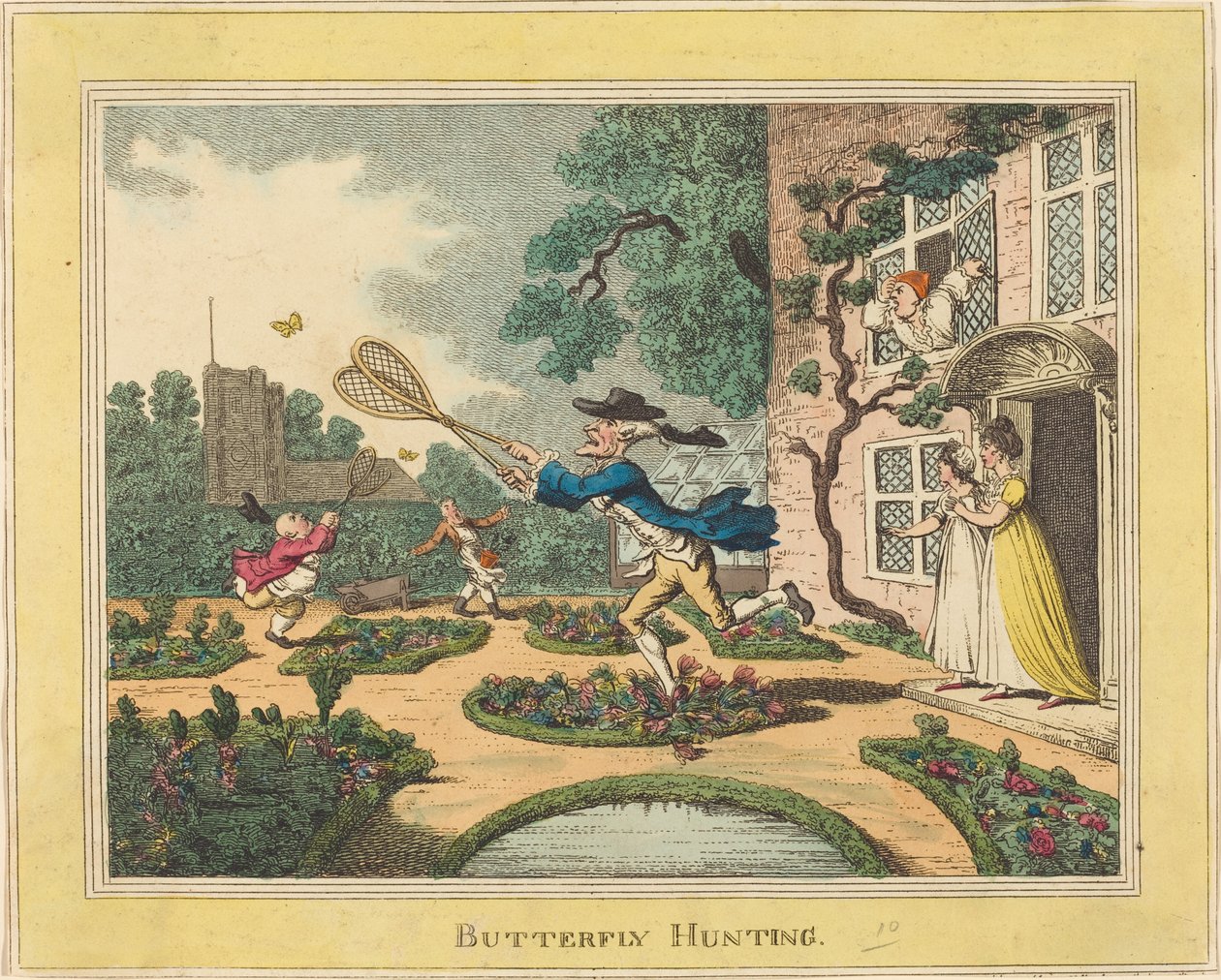 Caça às borboletas de Thomas Rowlandson