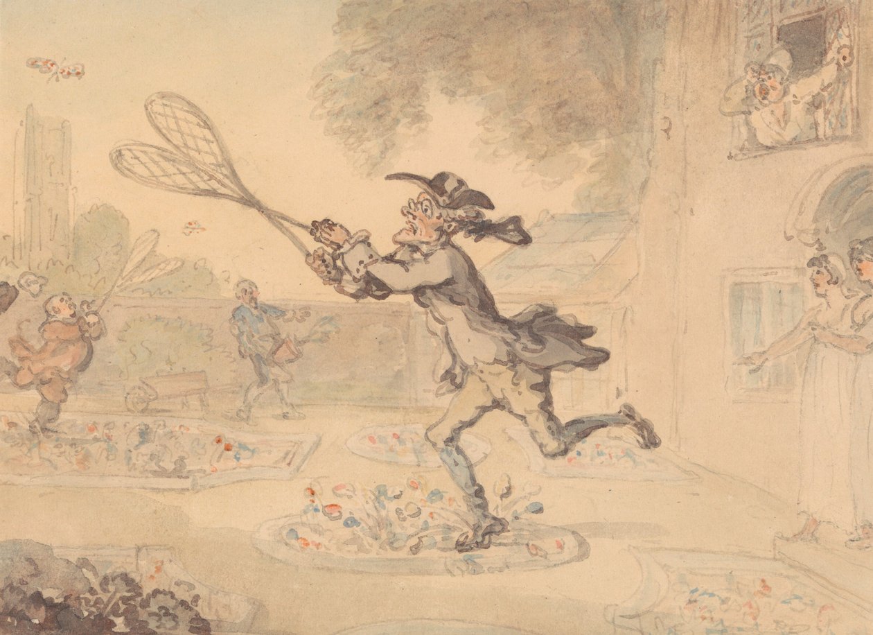Caça às borboletas de Thomas Rowlandson