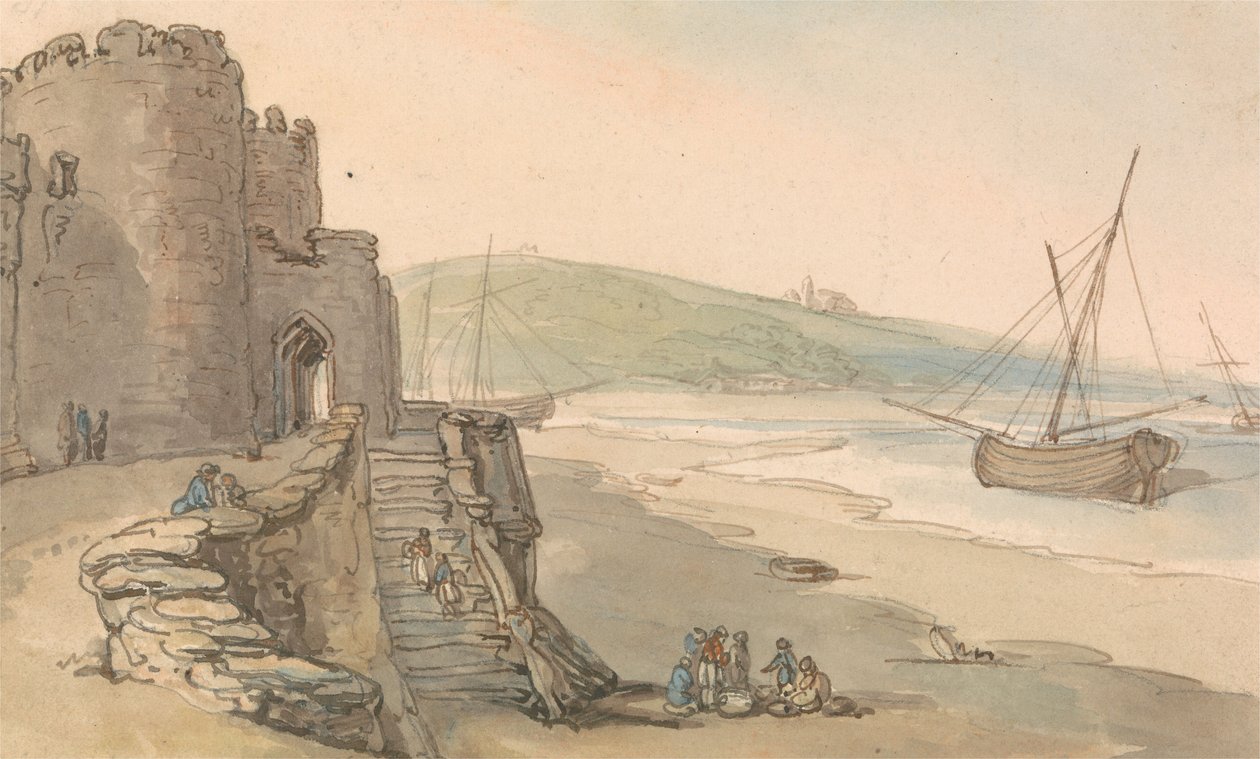 Castelo de Caernarfon de Thomas Rowlandson