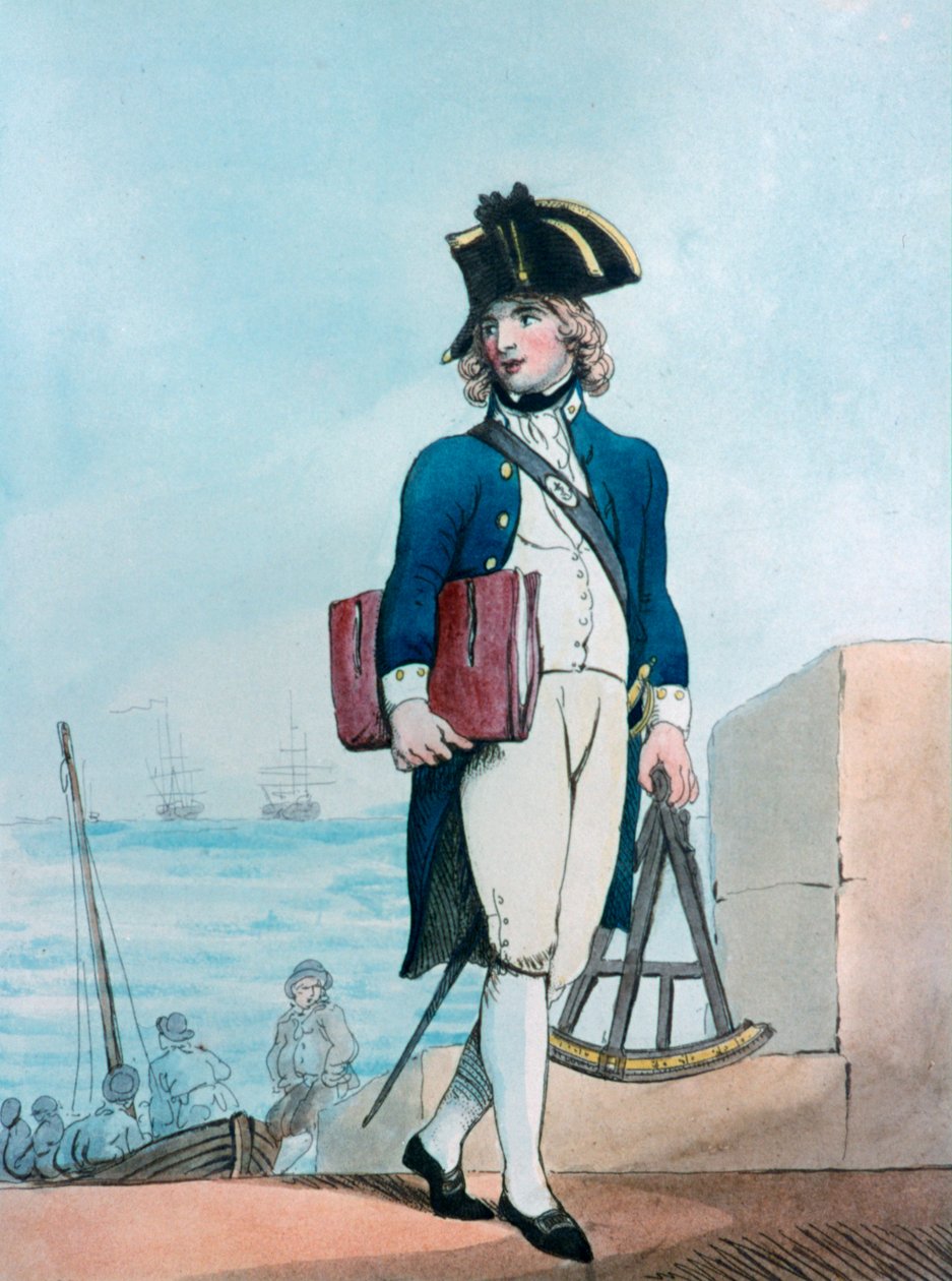 Candidato para os fuzileiros navais, 1799 de Thomas Rowlandson
