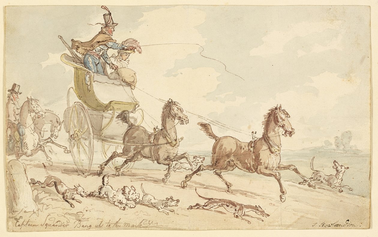 Capitão Squander Bang Up to the Mark de Thomas Rowlandson