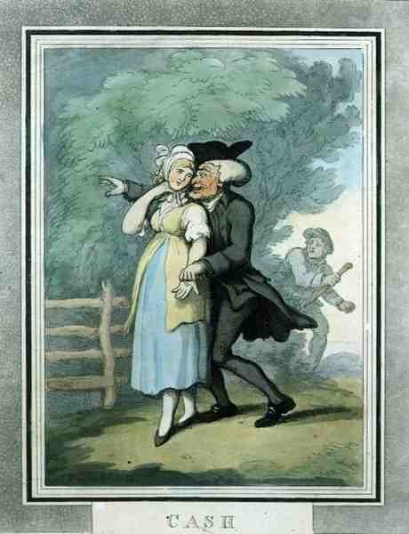 Cash, pub. por Rudolph Ackermann de Thomas Rowlandson