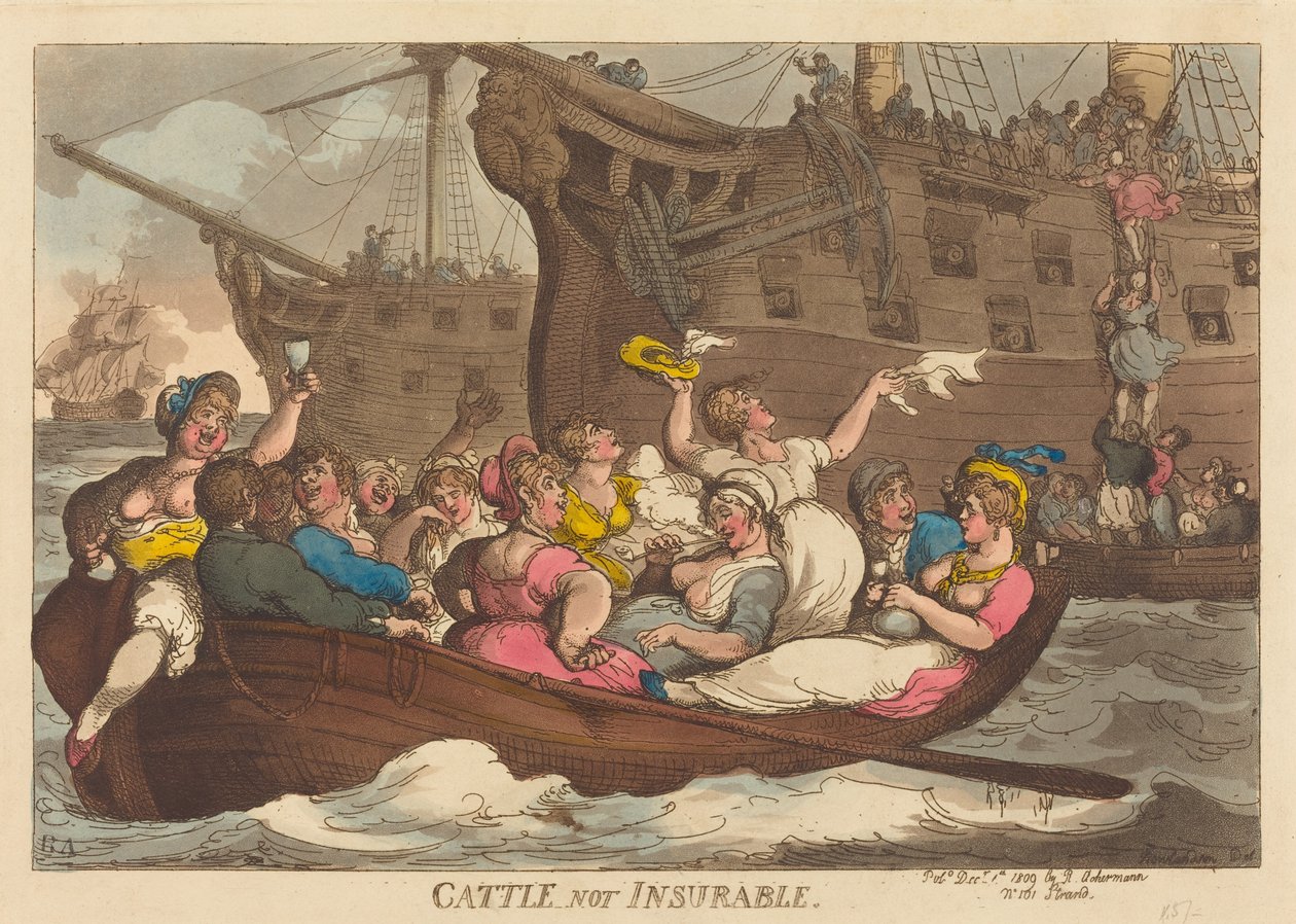 Gado não segurável de Thomas Rowlandson