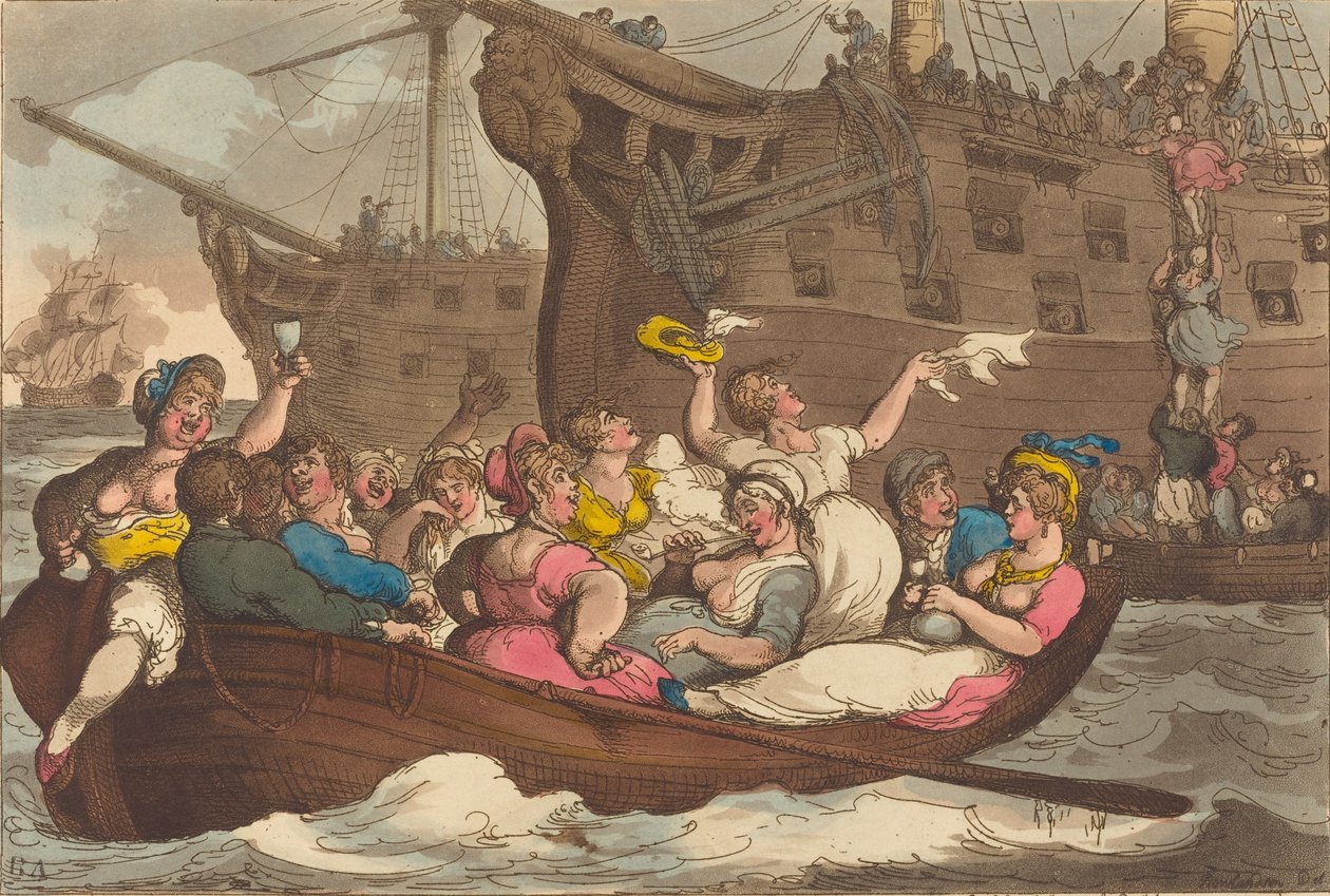 Gado Não Segurável, publicado em 1809. de Thomas Rowlandson