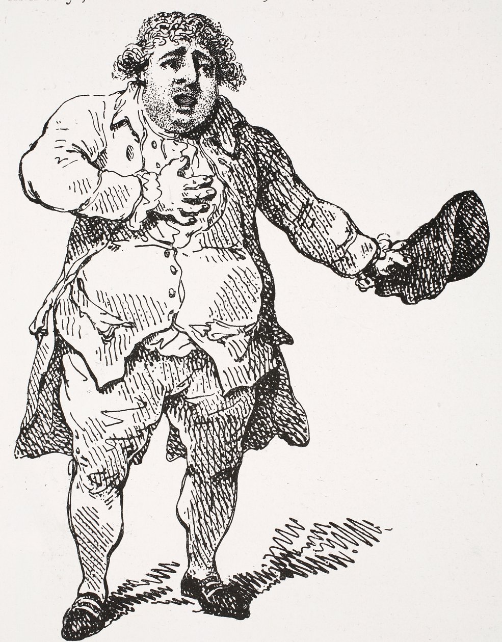 Charles James Fox como Demóstenes, ilustração da "História da Nação Britânica" de Hutchinson, c.1923 de Thomas Rowlandson