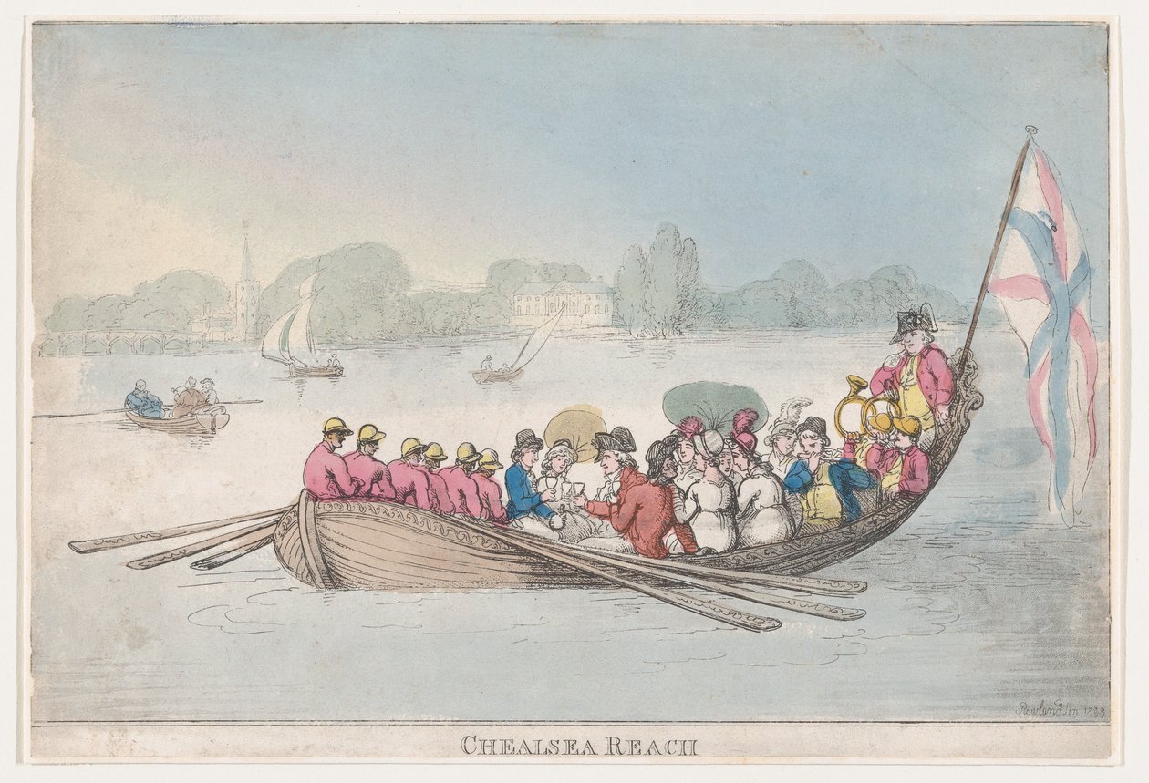 Chelsea Reach, 1799., 1799. de Thomas Rowlandson